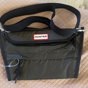 NWOT, Hunter black crossbody/ utility pouch in black nylon.